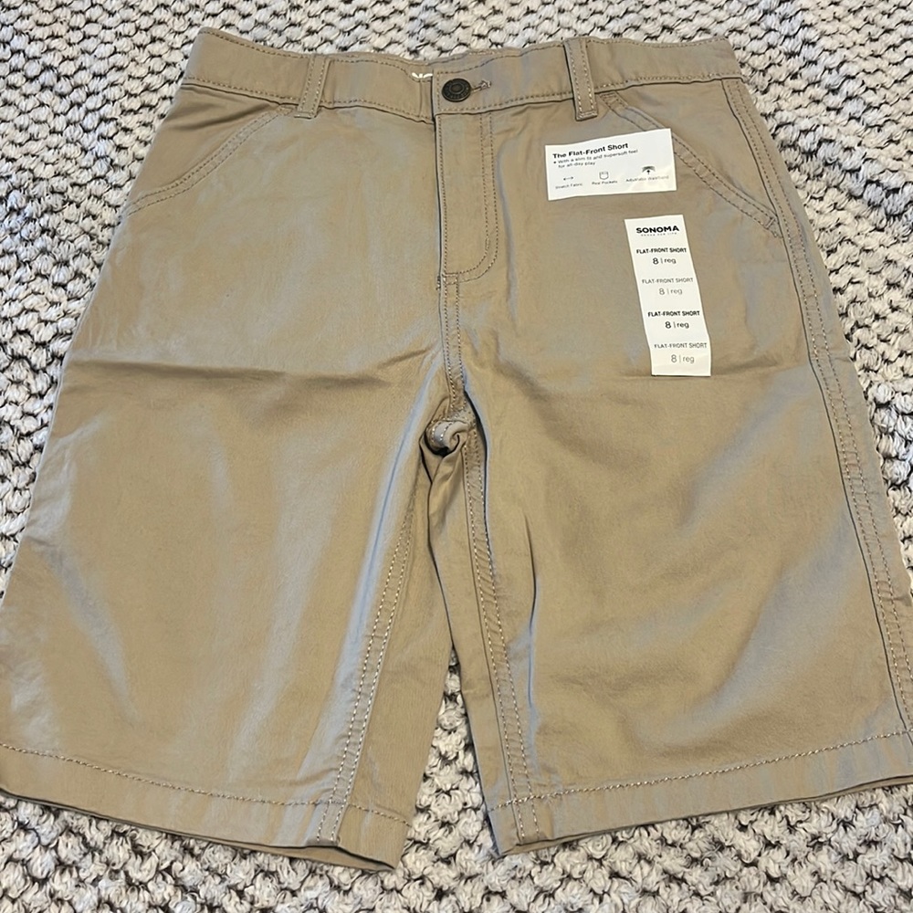 Khaki shorts boys size 8